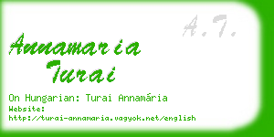 annamaria turai business card